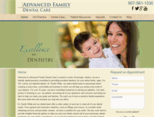 Tablet Screenshot of advancedfamilydentalcare.com